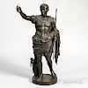 Grand Tour Bronze Statue of Augustus of Prima Porta