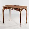 Louis XV-style Mahogany-veneered Ormolu-mounted Tray Table