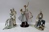 LLADRO. Group of 3 Ballerina Porcelain Figurines.