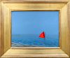 Robert Stark Jr. Oil on Canvas "Red Sail"
