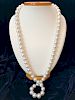 Fine Opera Length White South Sea Pearl Necklace