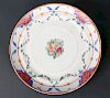 Chinese Export Porcelain Famille Rose Decorated Plate