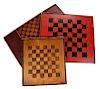 Three American Hand Painted Game Boards
