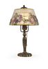 A Pairpoint reverse-painted ''Puffy'' boudoir lamp