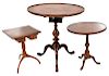 Group of Three Miniature Tables Fred T. Laughon