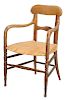 Classical Cane Seat Open Armchair