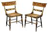 Pair American Classical Side Chairs