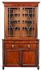 George IV Figured Mahogany Bookcase Cabinet