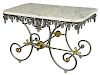 French Victorian Style Granite Top Baker's Table
