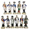 Eleven Kister Porcelain Napoleonic Figurines