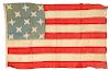 13 Star, Nine Stripe Folk Art American Flag