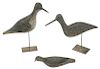 Three Flattie Shore Bird Decoys
