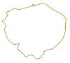 24k Gold Link Chain Necklace 