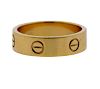Cartier Love 18k Gold Band Ring Size 59