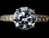 CARTIER 18K YELLOW GOLD 2.02 CT DIAMOND 1895 SOLITAIRE