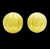 Estate Tiffany & Co. 18k Gold Round Clip On Earrings