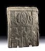 Egyptian New Kingdom Pottery Relief Panel w/ Cartouche