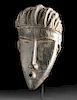 Early 20th C. African Liberian Bassa Wood Mask
