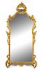 An Italian Baroque Style Giltwood Mirror