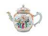 A Chinese Export Famille Rose Porcelain Teapot