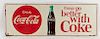 Things Go Better With Coke Tin Advertising Sign