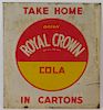 Drink Royal Crown Cola Advertising Tin Sign
