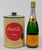 Vintage 1960's Coca-Cola 1 Gallon Tin Syrup Can