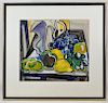 Agnes Weinrich Modernist Fruit Still Life Painting