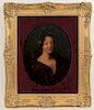 19C Italian O/B Portrait Painting of a Young Woman