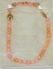 Estate Earthy Pink Sterling Coral Bead Necklace