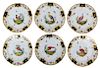 6PC Copeland Spode Exotic Bird & Insect Plates