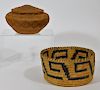 2 Native American Tlingit & Papago Woven Baskets