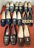 Eight pairs of Salvatore Ferragamo womens shoes, sizes 6.5 - 7