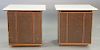 Pair of J.B.L. speakers in walnut cabinets, C51 Apollo. ht. 27 1/2 in., top: 18" x 26 1/2"