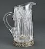 Gorham Sterling Silver and Cut Glass Pitcher
