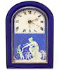 Omega Silver & Enamel Hand-Painted Dial Clock 1925