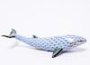 Herend Porcelain Fishnet Whale Figure / Sculpture