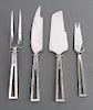 Modern Celsa Silver Serving Forks & Knives Group 4