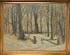Otto Nielsen "Winter Landscape" Oil on Canvas