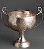 Arts & Crafts Hand Hammered Silver-Plate Cup