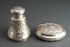 Continental Silver Repousse Covered Boxes, 2