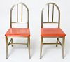 General Fireproofing Co. Navy Aluminum Chairs, Pr