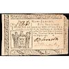 Colonial Currency, New Jersey. January 9, 1781. 9d. Signed By David Brearey. CU