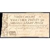 Colonial Currency Note, North Carolina. March 9, 1754 The Holy Bible Vignette