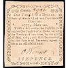 Colonial Currency Note, RI. May 22, 1777 1/12 Dollar PCGS About New-50
