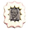 1860 Presidential Campaign Abraham Lincoln Tintype Photograph Pinback Badge
