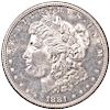 1881-S Morgan Silver Dollar Brilliant Uncirculated Semi P/L