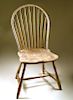 Rare Nantucket 9 Spindle Bow Back Windsor Side Chair