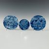 GROUP OF 3 KAISER OF GERMANY DELFTWARE PLATES