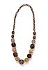 Hardstone and Silver Necklace, 1960-90s